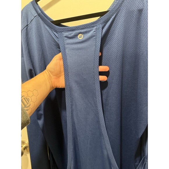 Foretond Blue Workout Top 4XL Women’s Plus Athletic Shirt XXXXL - Picture 4 of 9